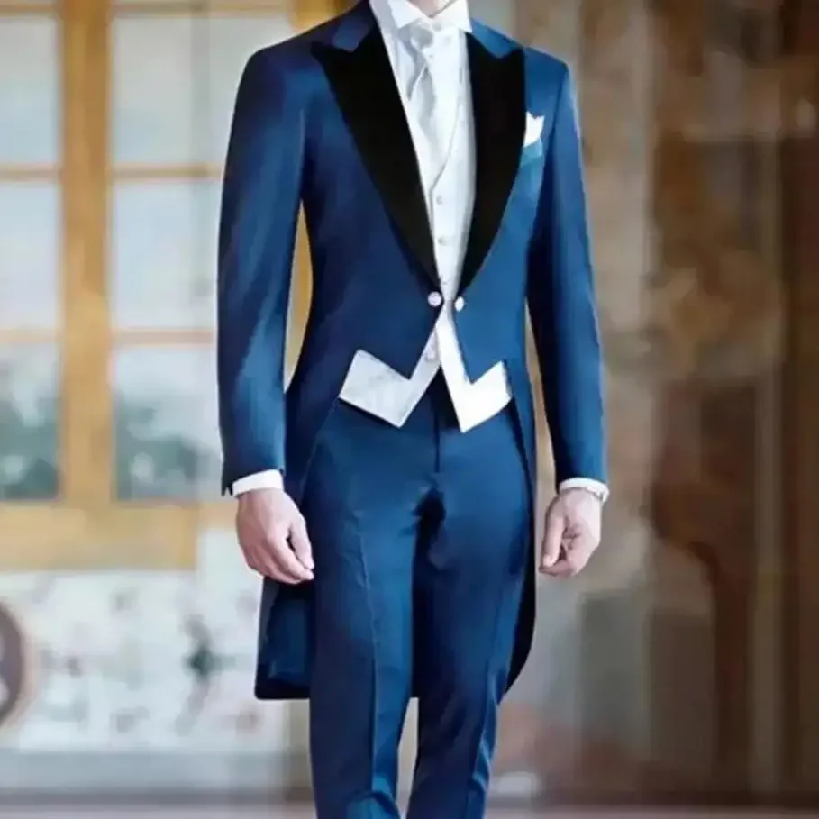 New Slim Fit Men Suits 3 Pieces Blazer+Pants+Vest Handsome Slim Celebrity Wedding Formal Work Causal Tailored Set
New Slim Fit Men Suits 3 Pieces Blazer+Pants+Vest Handsome Slim Celebrity Wedding Formal Work Causal Tailored Set