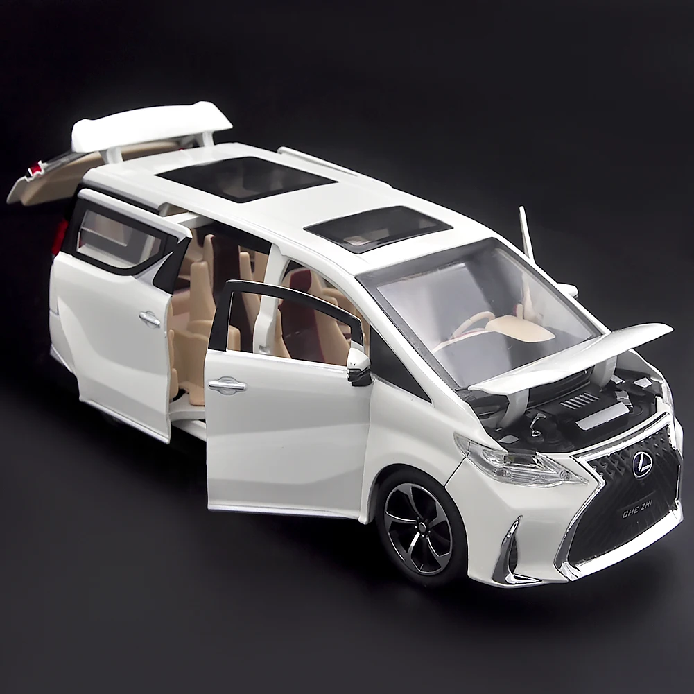 Luxury1:24 die-casting alloy model car miniature MPV for Lexus LM300h metal car children's collection display boy Christmas toys
Luxury1:24 die-casting alloy model car miniature MPV for Lexus LM300h metal car children's collection display boy Christmas toys