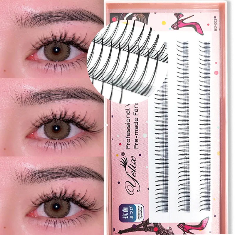 

8/9/10/11/12mm Grafting False Eyelashes Natural Volume Cluster Fluffy Fake Lashes Extension Makeup Tools 3D Individual Eyelash