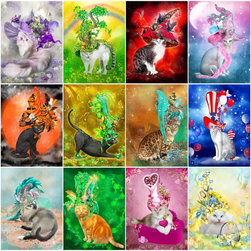 RUOPOTY Oil Painting By Numbers Flower Cats Hand Painting Painting By Number Animals Unique Gift
RUOPOTY Oil Painting By Numbers Flower Cats Hand Painting Painting By Number Animals Unique Gift