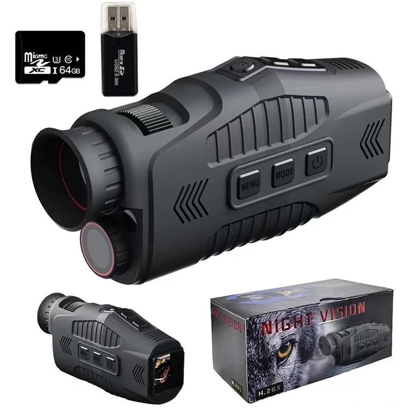 New 1080P 5X Digital Zoom Night Vision For Hunting Monocular Infrared Camera Telescope Day Night Use Night Visions 300M
New 1080P 5X Digital Zoom Night Vision For Hunting Monocular Infrared Camera Telescope Day Night Use Night Visions 300M