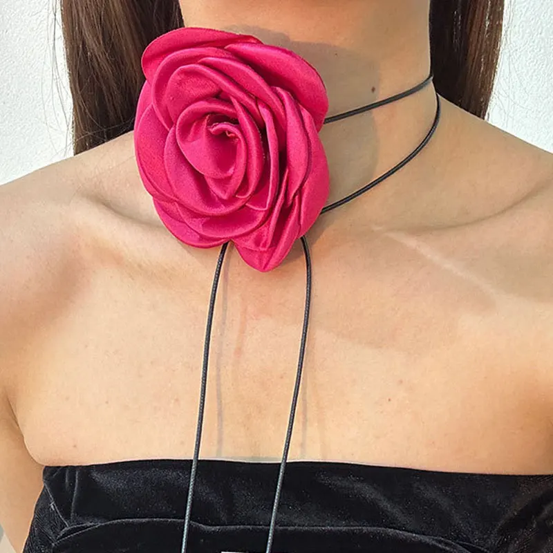 Pink Lace Flower Women's Necklace Fashion Luxury Adjustable Strap Wedding Party Choker Necklace For Women Fashion Jewelry 2023
Pink Lace Flower Women's Necklace Fashion Luxury Adjustable Strap Wedding Party Choker Necklace For Women Fashion Jewelry 2023