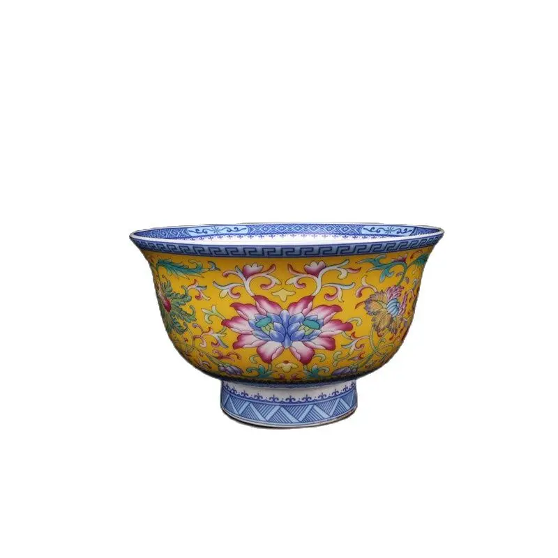 Chinese Old Porcelain Qing Qianlong Yellow Enamel Ganoderma Lucidum Grain Pomegranate Bowl
Chinese Old Porcelain Qing Qianlong Yellow Enamel Ganoderma Lucidum Grain Pomegranate Bowl