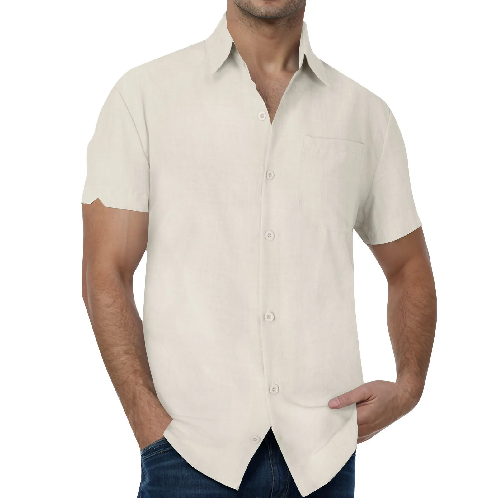 Men'S Summer Fashion Shirts Casual Classic Short Sleeved Button Up Collar Shirt Hot Selling Outdoor Beach Vacation Bowling Shirt
Men'S Summer Fashion Shirts Casual Classic Short Sleeved Button Up Collar Shirt Hot Selling Outdoor Beach Vacation Bowling Shirt