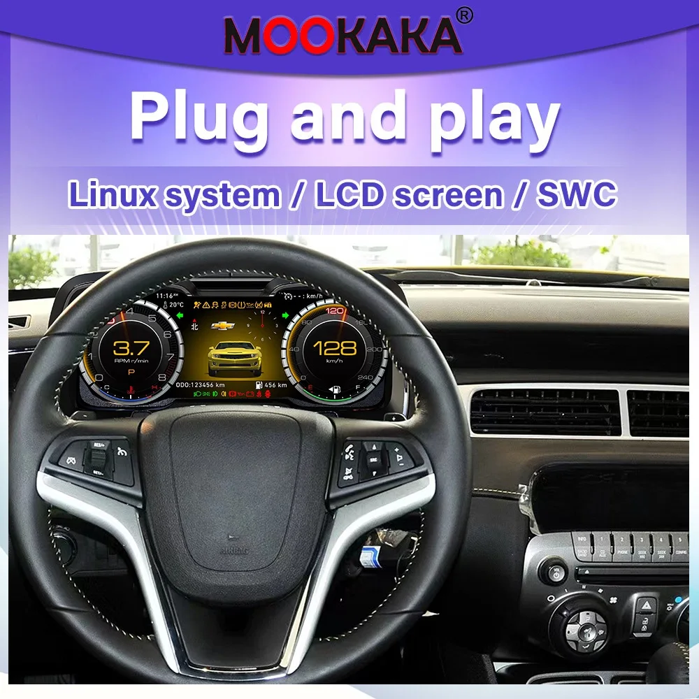 LCD instrument panel LCD Meter for Chevrolet Camaro 2010-2015 LCD Dashboard Android 13.0 Speedometer Stereo Head Unit Carplay
LCD instrument panel LCD Meter for Chevrolet Camaro 2010-2015 LCD Dashboard Android 13.0 Speedometer Stereo Head Unit Carplay