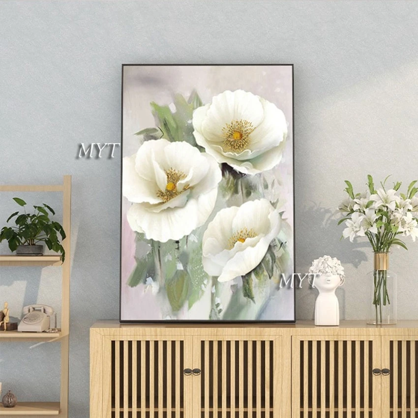 Exuberant White Flowers Bloom Abstract Oil Painting On Canvas 3d Frameless Modern Acrylic Wall Art Tea House Decorative Picture
Exuberant White Flowers Bloom Abstract Oil Painting On Canvas 3d Frameless Modern Acrylic Wall Art Tea House Decorative Picture