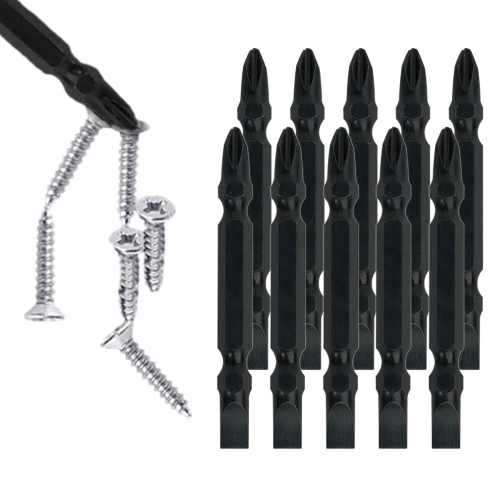 10pcs PH2 Magnetic Slotted Cross Double Head Screwdriver Bits For Hand Electric Drill Pneumatic Air Screwdriver Hand Tool
10pcs PH2 Magnetic Slotted Cross Double Head Screwdriver Bits For Hand Electric Drill Pneumatic Air Screwdriver Hand Tool