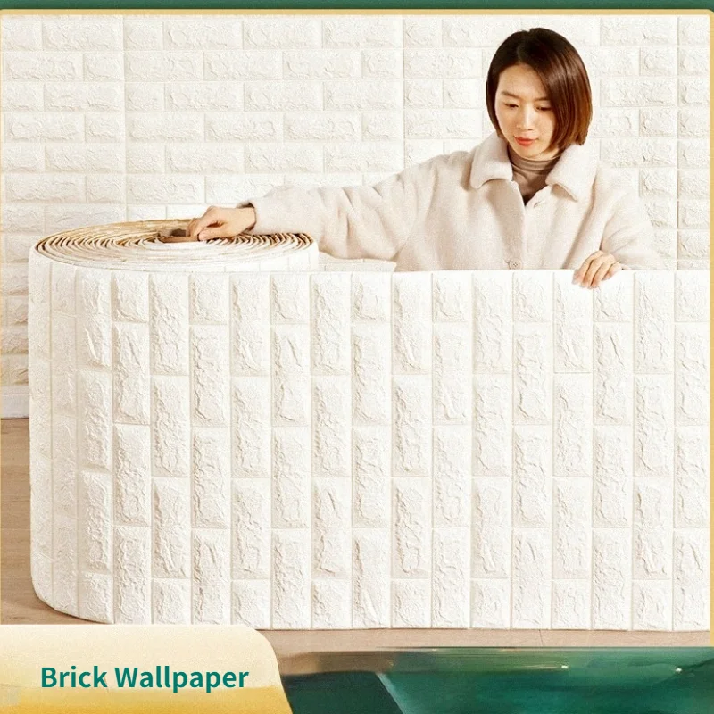 70cmx1/5/10m 3D Wallpaper Decoration Self-adhesive Antique Foam Brick Wallpaper Living Room Bedroom Waterproof 3d Wall Sticker
70cmx1/5/10m 3D Wallpaper Decoration Self-adhesive Antique Foam Brick Wallpaper Living Room Bedroom Waterproof 3d Wall Sticker