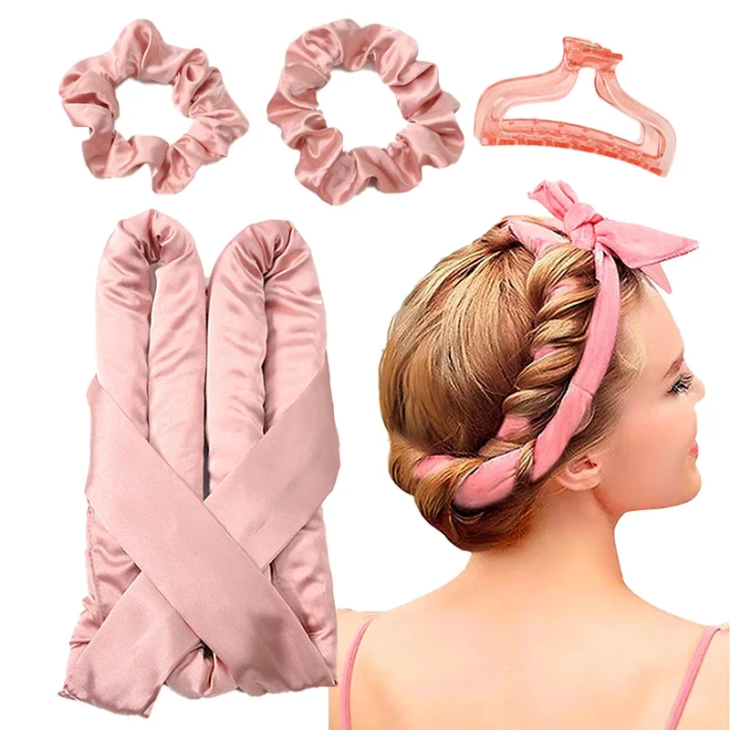 4pcs Heatless Curling Rod Headband No Heat Soft Hair Curlers Lazy Hair Rollers Sleeping Curls Bar Natural Wave DIY Styling Tool
4pcs Heatless Curling Rod Headband No Heat Soft Hair Curlers Lazy Hair Rollers Sleeping Curls Bar Natural Wave DIY Styling Tool