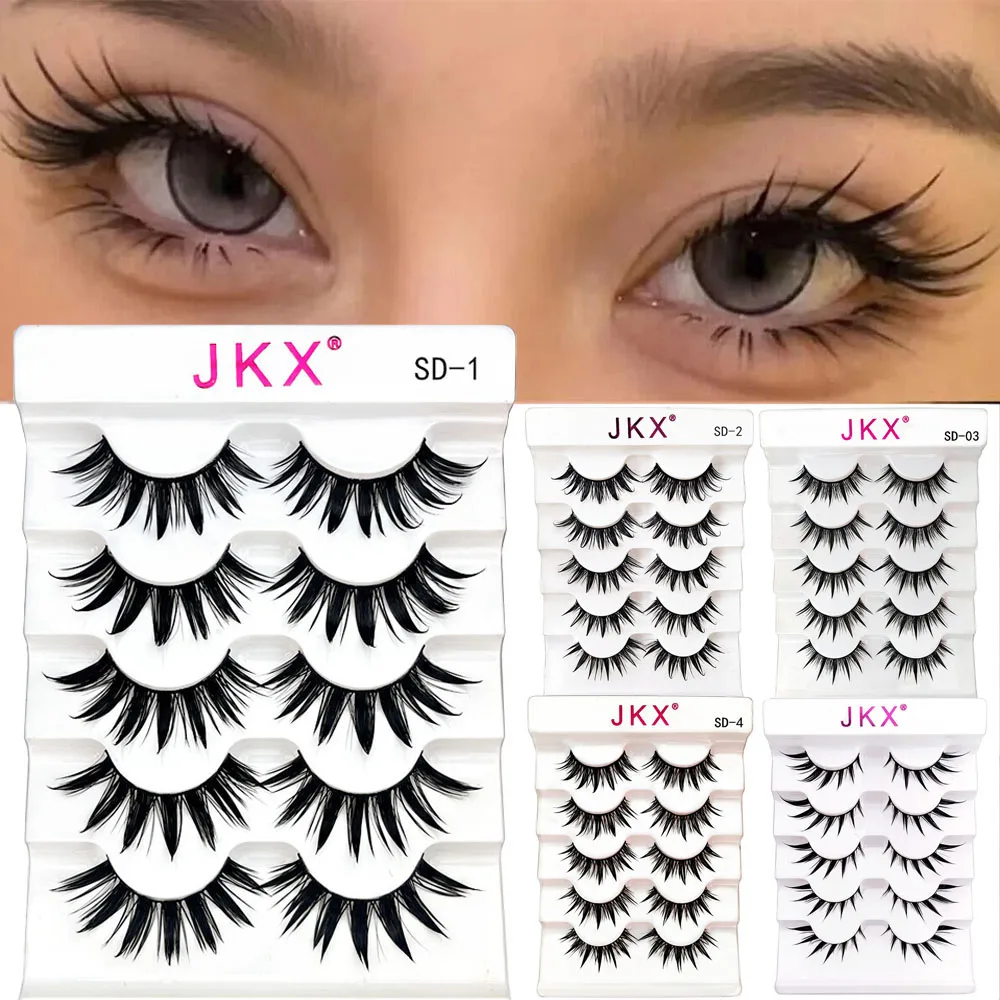5pairs Natural false eyelashes with thick false eyelash extensions Reusable 3D false eyelashes makeup soft and easy to wear
5pairs Natural false eyelashes with thick false eyelash extensions Reusable 3D false eyelashes makeup soft and easy to wear