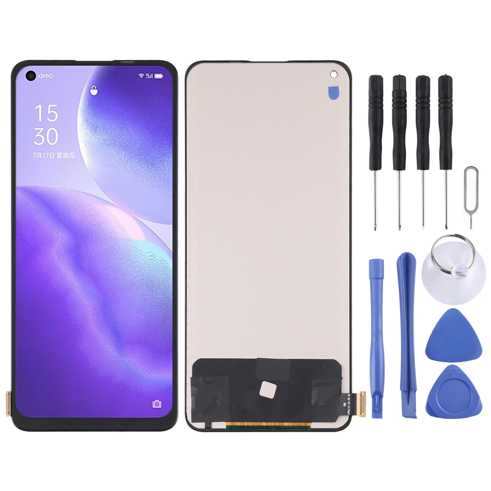 TFT Material LCD Screen and Digitizer Full Assembly for OPPO Reno5 5G / Reno5 4G / K9 / Realme Q3 Pro / Realme GT Neo
TFT Material LCD Screen and Digitizer Full Assembly for OPPO Reno5 5G / Reno5 4G / K9 / Realme Q3 Pro / Realme GT Neo