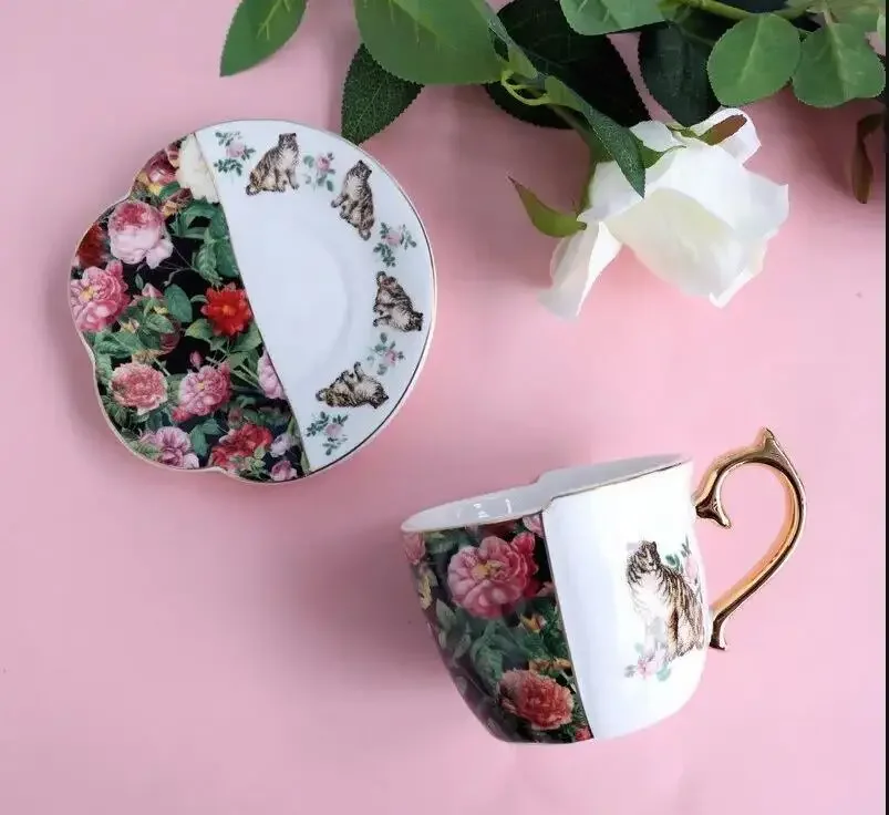 

Европейский ретро керамический набор кофейных чашек для влюбленных послеобеденный чай кофейная чашка набор посуды офисная кружка светильник роскошный бытовой питьевой набор