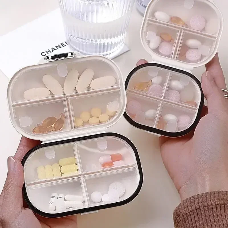 

Portable 7 Grids Split Charging Medicine Box Elderly Taking Medicine Reminder Tablets Storage Box Outdoor First Aid Pill Case