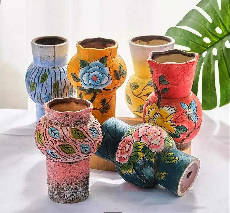 

Ceramic Flowerpot Desktop Vase Succulent Flower Pot Flower Vase Stoneware Basin Gardening Supplies Garden Pots Succulents Pots