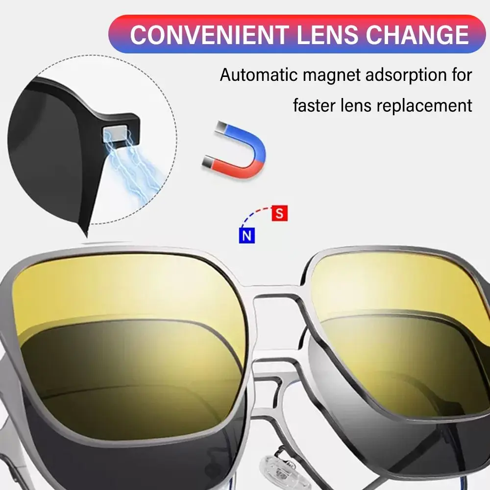 Glasses Clips Magnetic Glasses Metal Anti-Blue Light Glasses Polarized 3 In 1 Glasses Set with Magnet Clip On Sunglasses Lenses
Glasses Clips Magnetic Glasses Metal Anti-Blue Light Glasses Polarized 3 In 1 Glasses Set with Magnet Clip On Sunglasses Lenses
