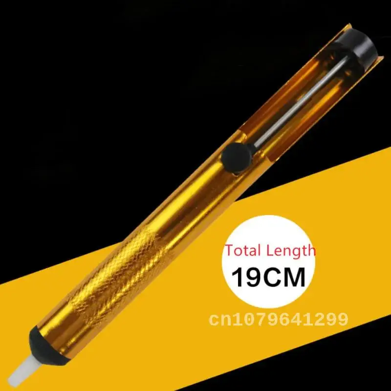 Soldering Iron Desolder Hand Welding Tools Aluminum Metal Removal Vacuum Desoldering Pump Suction Tin Gun Soldering Sucker Pen
Soldering Iron Desolder Hand Welding Tools Aluminum Metal Removal Vacuum Desoldering Pump Suction Tin Gun Soldering Sucker Pen