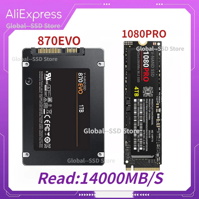 4TB Original 1080PRO SSD PCIe 5.0X4 NVMe M.2 Solid State Drive 2TB 1TB M.2 2280 Fast Speed For Gaming Desktop Laptop PS5 PS4
4TB Original 1080PRO SSD PCIe 5.0X4 NVMe M.2 Solid State Drive 2TB 1TB M.2 2280 Fast Speed For Gaming Desktop Laptop PS5 PS4