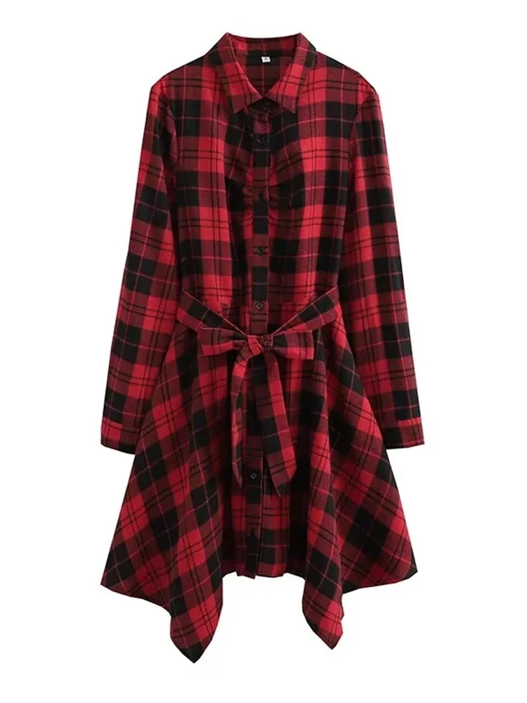 Merodi осеннее женское модное красное прямое платье с клетчатым принтом, женское повседневное облегающее платье с отложным воротником и поясом, платья для девушек
Merodi осеннее женское модное красное прямое платье с клетчатым принтом, женское повседневное облегающее платье с отложным воротником и поясом, платья для девушек