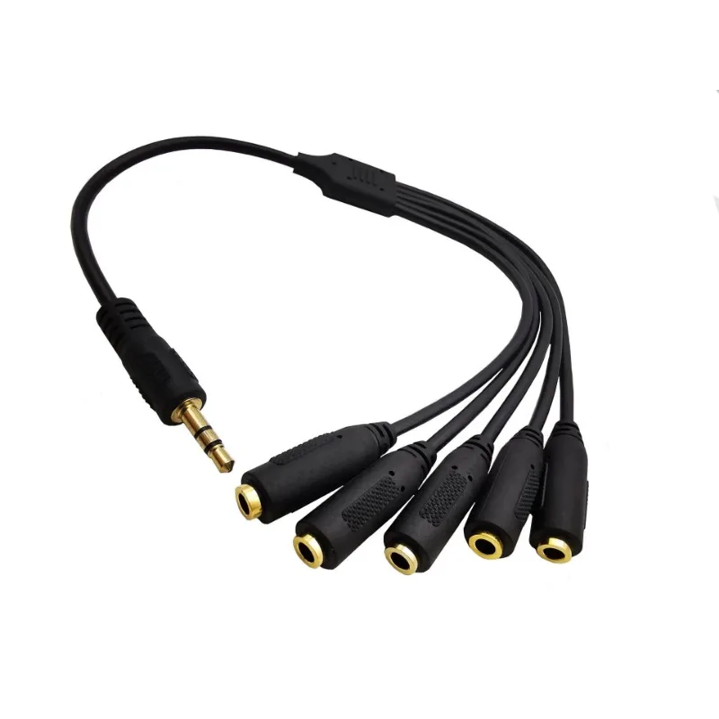 Aux Multi Headphone Earphone Audio Splitter Adapter 3.5mm Jack HUB Spliter Cable Extender 1 Male To 3 Female 3 3.5mm 3 Way Port
Aux Multi Headphone Earphone Audio Splitter Adapter 3.5mm Jack HUB Spliter Cable Extender 1 Male To 3 Female 3 3.5mm 3 Way Port
