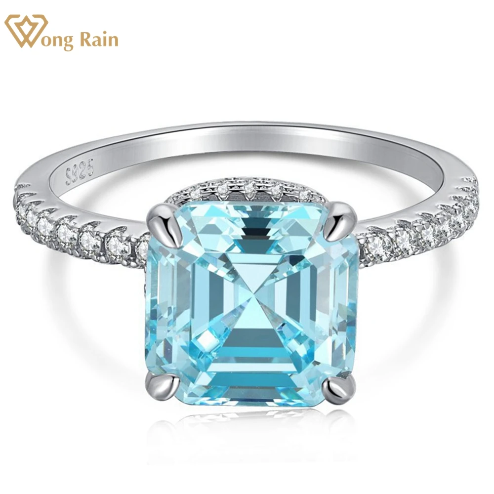Wong Rain 925 Sterling Silver Asscher Cut Created Moissanite Gemstone Ring For Women Engagement Ring Fine Jewelry Gift Wholesale
Wong Rain 925 Sterling Silver Asscher Cut Created Moissanite Gemstone Ring For Women Engagement Ring Fine Jewelry Gift Wholesale