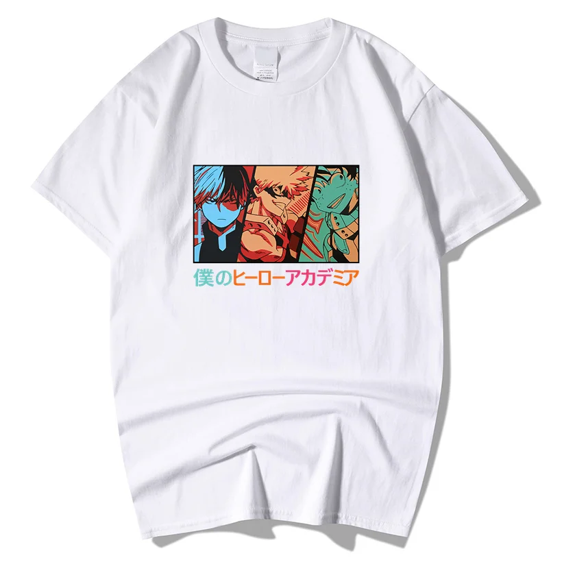 2022Summer New 100% Cotton Men O-neck T Shirt My Hero Academia Shoto Todoroki Bakugou Deku Graphic Print Short Sleeve
2022Summer New 100% Cotton Men O-neck T Shirt My Hero Academia Shoto Todoroki Bakugou Deku Graphic Print Short Sleeve