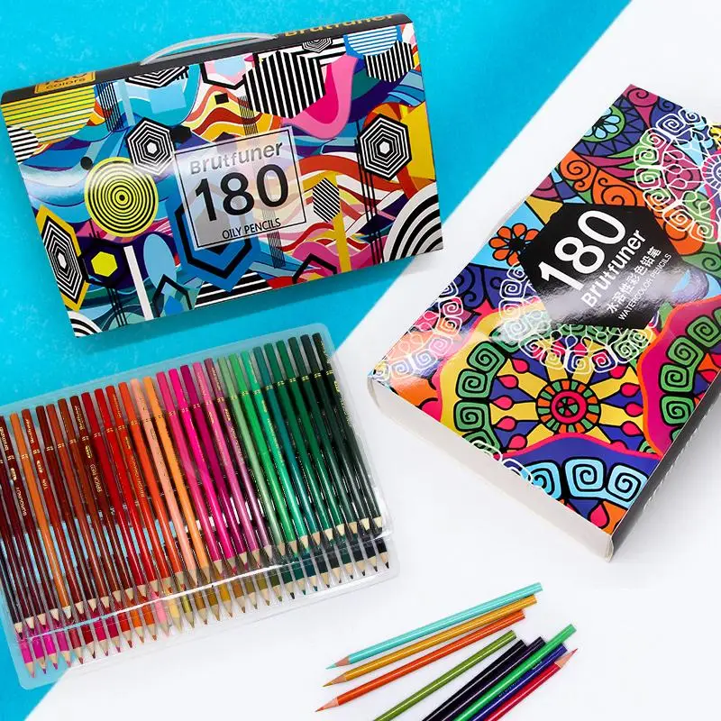 Brutfuner 180 Colors Set Professional Oil Colored Pencils Wood Watercolor Pencils Drawing Pencil Set For School Art Supplies
Brutfuner 180 Colors Set Professional Oil Colored Pencils Wood Watercolor Pencils Drawing Pencil Set For School Art Supplies