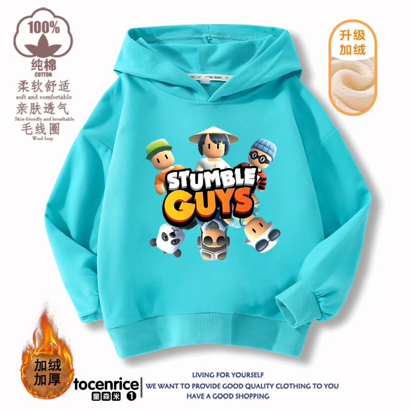 Game Stumble Guys Print Hoodies Kids Autumn Cartoon Pullovers Tops Cute Children Sweatshirts Casual Sportwear Boys Girls Hoodie
Game Stumble Guys Print Hoodies Kids Autumn Cartoon Pullovers Tops Cute Children Sweatshirts Casual Sportwear Boys Girls Hoodie