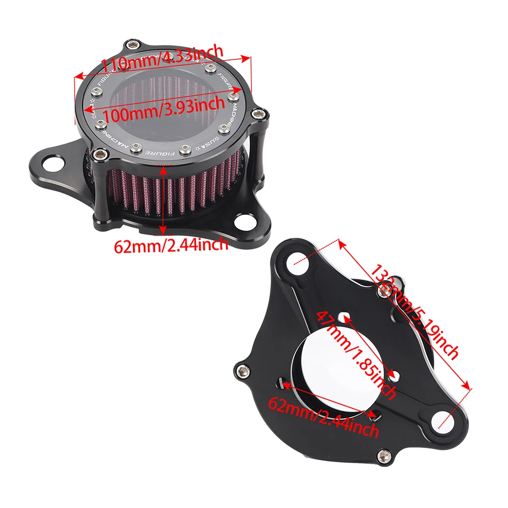 Motorcycle Air Filter Cleaner Intake System Kit CNC For Harley Sportster XL883 XL1200 Iron 883 48 72 1991-2021 Accessories Motorcycle Air Filter Cleaner Intake System Kit CNC For Harley Sportster XL883 XL1200 Iron 883 48 72 1991-2021 Accessories