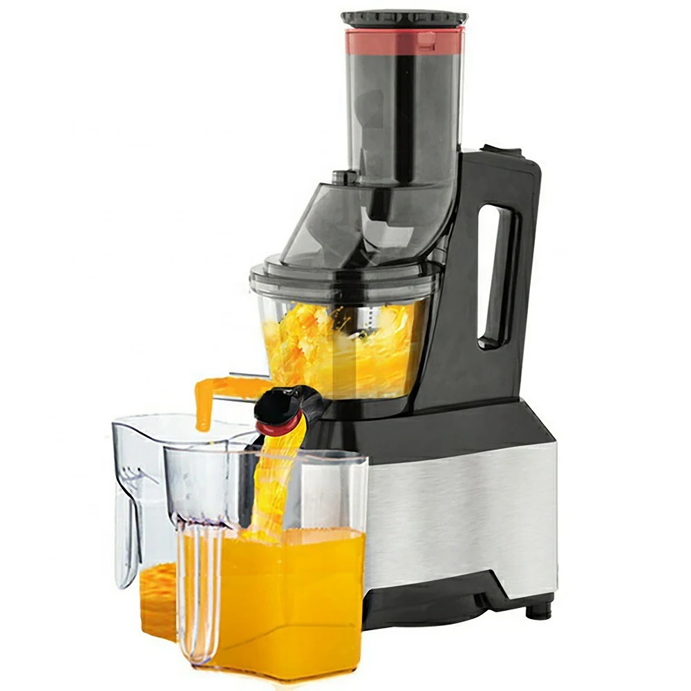 

Stainless Steel Machine Juicers Extractor Orange Blender Cold Pressed Fruit Dispenser Commercial Slow Juicer