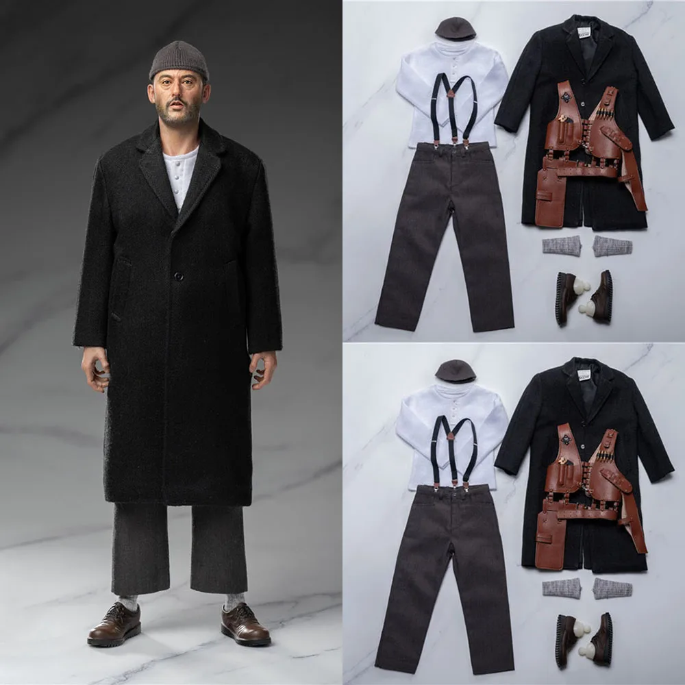 TOPO TP004 1/6 Leon Jean Reno Gentle Killer Agent Cosplay Suit Suspender Hat Coat Boots For 12Inch Men Soldier Action Figure Toy
TOPO TP004 1/6 Leon Jean Reno Gentle Killer Agent Cosplay Suit Suspender Hat Coat Boots For 12Inch Men Soldier Action Figure Toy