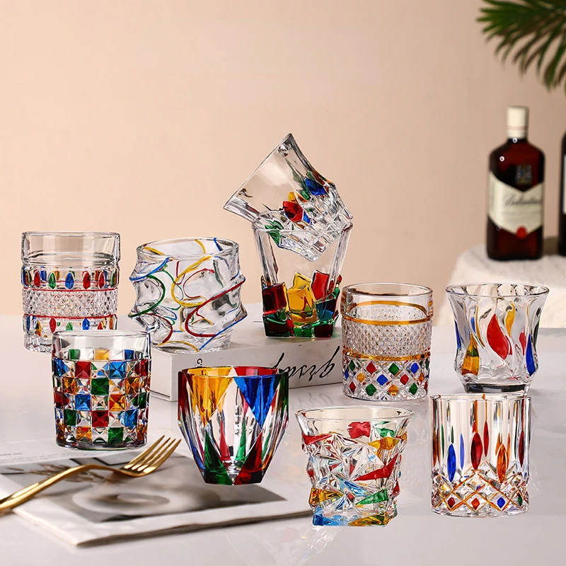 2023 Hand-painted Design Sense Foreign Wine Glass Glossy Hand-painted Crystal Glass Cup Luxury Rainbow Whiskey Glass Wine Glass
2023 Hand-painted Design Sense Foreign Wine Glass Glossy Hand-painted Crystal Glass Cup Luxury Rainbow Whiskey Glass Wine Glass
