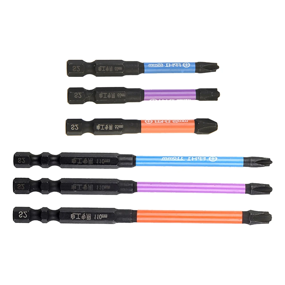 Cross Screwdriver Bits 65mm/110mm 6pcs 6x Alloy Steel HRC63 Magnetic Rust Proof Special-Slotted For Socket Switch
Cross Screwdriver Bits 65mm/110mm 6pcs 6x Alloy Steel HRC63 Magnetic Rust Proof Special-Slotted For Socket Switch