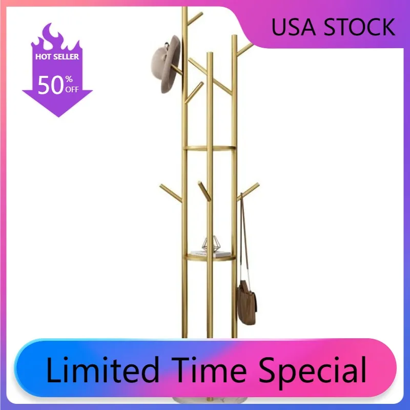 Shelves and 9 High-grade Hooks and Stable Marble Base, for Jackets Hat Umbrella Hanger Freestanding with 3 Storage
Shelves and 9 High-grade Hooks and Stable Marble Base, for Jackets Hat Umbrella Hanger Freestanding with 3 Storage