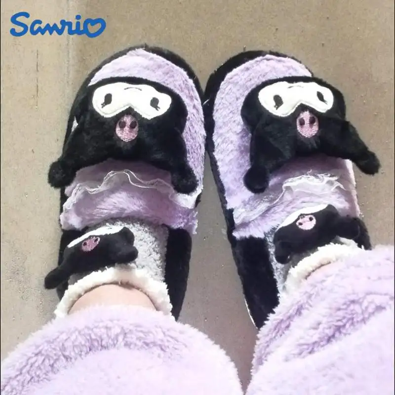 Sanrio Kuromi Hello Kitty Winter Slippers Shoes Plush Toys Cotton Indoor Warm Cinnamoroll Adults Slipper Christmas Gifts
Sanrio Kuromi Hello Kitty Winter Slippers Shoes Plush Toys Cotton Indoor Warm Cinnamoroll Adults Slipper Christmas Gifts