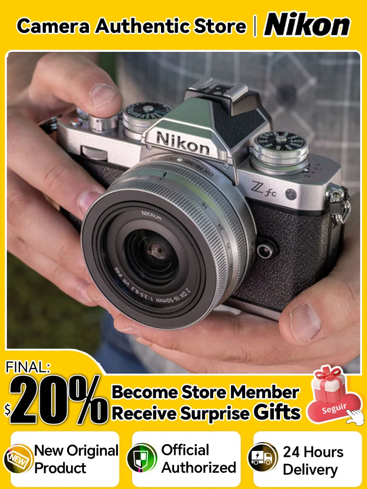 

Nikon Z FC APS-C Mirrorless Digital Camera Retro Film Cameras Professional Photography 21MP 4K Video DX-Format ZFC Body or Kit
