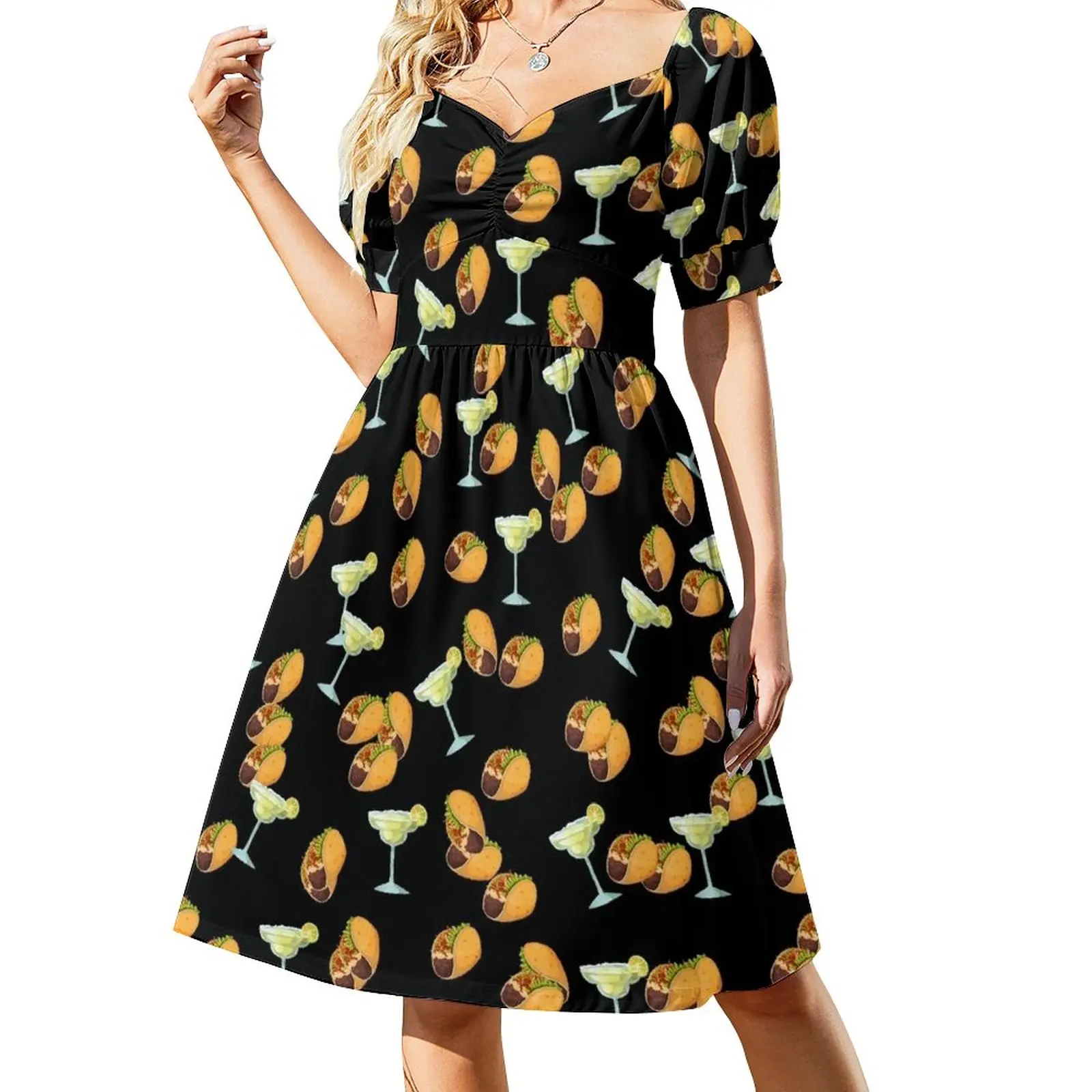Margaritas and Tacos Fun Mexico Beach Design Black Sleeveless Dress dresses for special events Clothing
Margaritas and Tacos Fun Mexico Beach Design Black Sleeveless Dress dresses for special events Clothing