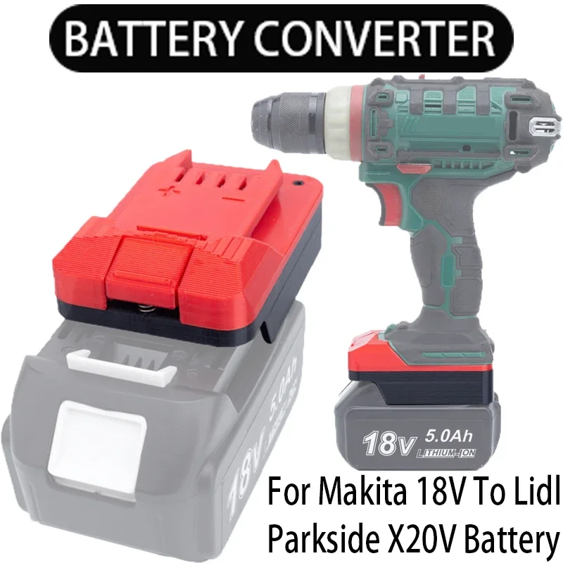 Battery Adapter for Makita 18V Battery to Lidl Parkside X20V Li-Ion Tool Battery Converter Power Tool Accessory Tool Drill
Battery Adapter for Makita 18V Battery to Lidl Parkside X20V Li-Ion Tool Battery Converter Power Tool Accessory Tool Drill