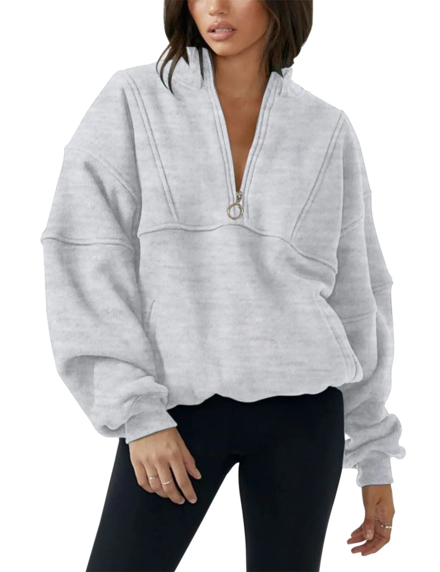 Lulu Women's Half Zipper Fleece Hoodie Autumn/Winter Sweater High Quality Jacket Thick Fabric Jacket
Lulu Women's Half Zipper Fleece Hoodie Autumn/Winter Sweater High Quality Jacket Thick Fabric Jacket