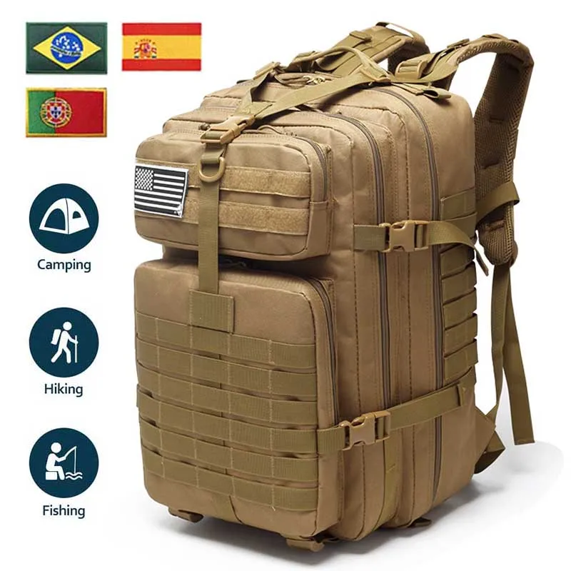 

30L/50L Army Tactical Backpack Men's Military Travel Camping Bag for Men Hiking Supplies Sports Trekking Climbing Rucksack