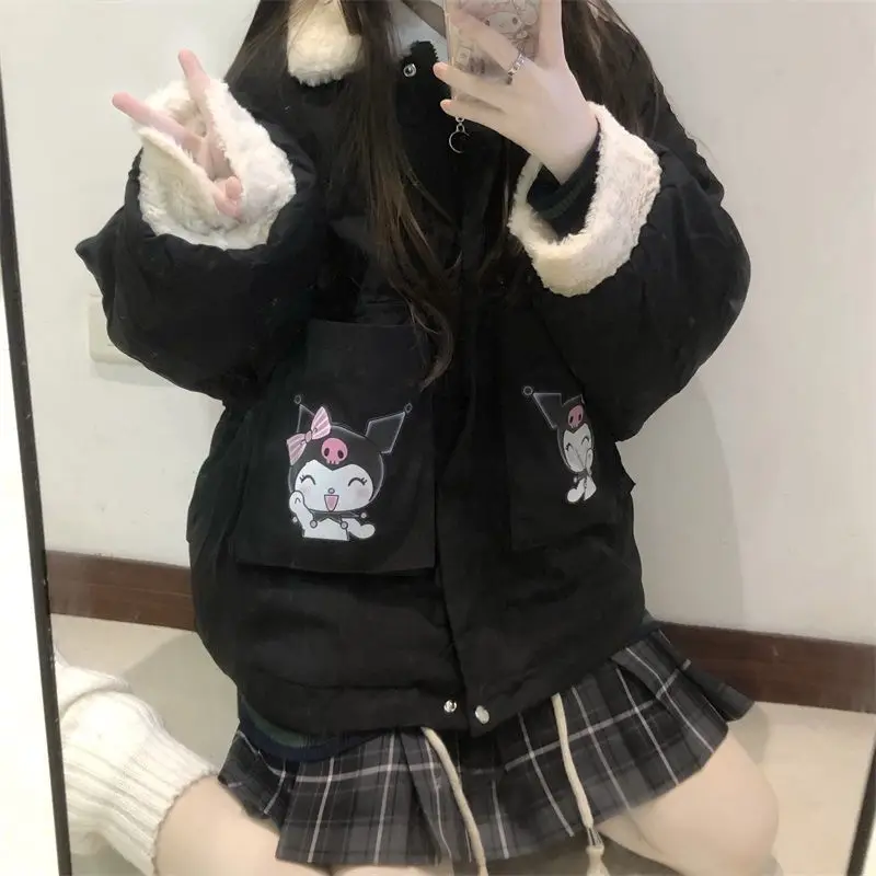 Kawaii Genuine Sanrio Cartoon Anime Jacket Cinnamoroll My Melody Kuromi Cute Girls Cotton Thickened Hooded Coat Christmas Gift
Kawaii Genuine Sanrio Cartoon Anime Jacket Cinnamoroll My Melody Kuromi Cute Girls Cotton Thickened Hooded Coat Christmas Gift