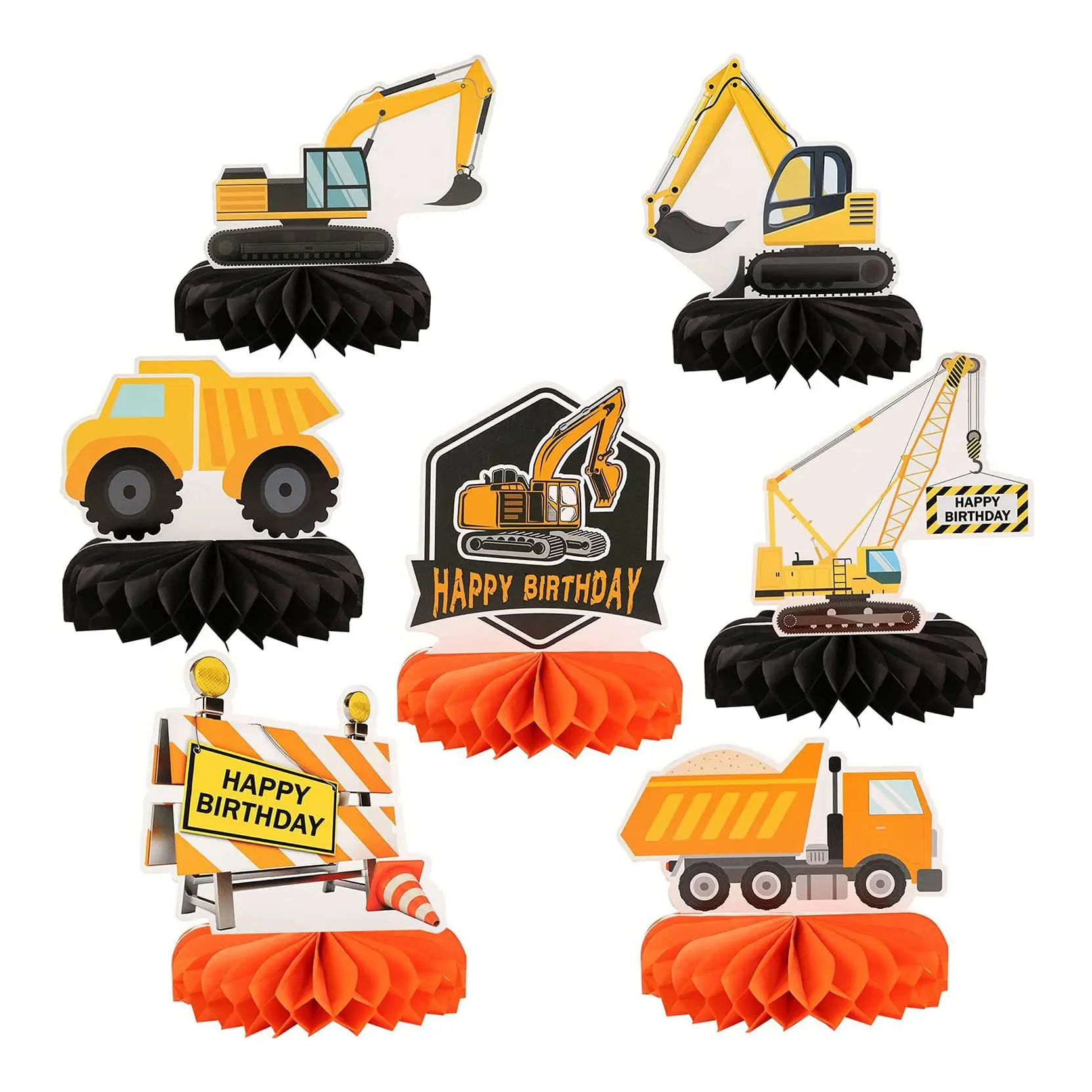 7 PCS Truck Theme Party Decorations Construction Honeycomb Centerpieces Table Toppers for Kids Birthday Theme Party
7 PCS Truck Theme Party Decorations Construction Honeycomb Centerpieces Table Toppers for Kids Birthday Theme Party