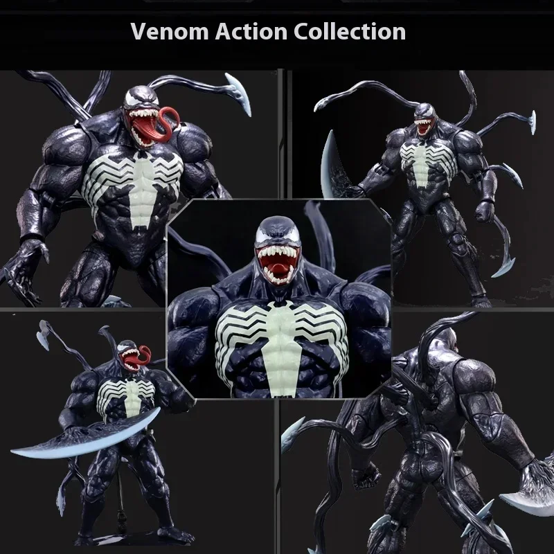 

Venom Slaughter Figure Ornament Marvel Avengers Spider-man Toy Doll Model Amazing Spider-man Carnage Mac Gargan Scorpion Gift