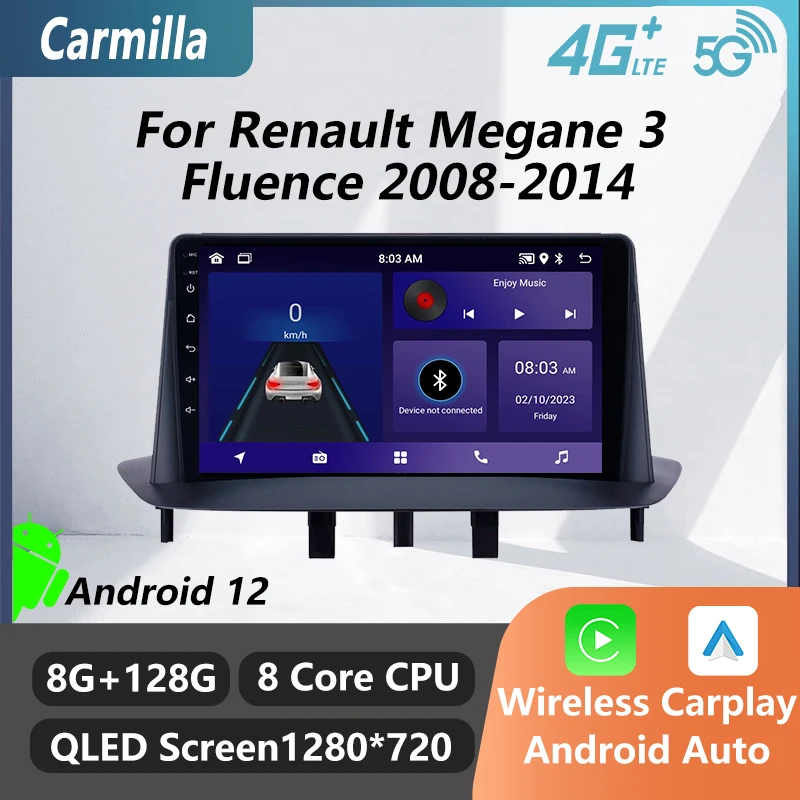 2 Din Android Car Radio Stereo For Renault Megane 3 Fluence 2008-2014 9" Screen Car Gps Navigation Multimedia Player Auto Radio
2 Din Android Car Radio Stereo For Renault Megane 3 Fluence 2008-2014 9" Screen Car Gps Navigation Multimedia Player Auto Radio