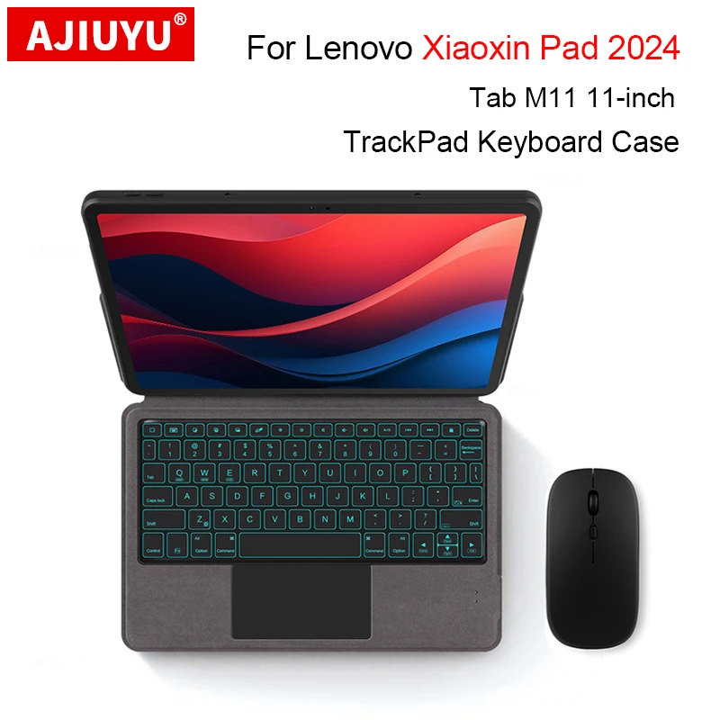 

Magic Keyboard For Lenovo Xiaoxin Pad 2024 11" TB-331FC Tab M11 TB-330FU 11 Inch Keyboard Case Portuguese Spanish Arabic French