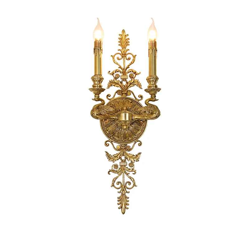 DINGFAN French All-Bronze High-Grade Vintage Hand-Carved Candle Holder Decorative Wall Lamp Elegant Lighting
DINGFAN French All-Bronze High-Grade Vintage Hand-Carved Candle Holder Decorative Wall Lamp Elegant Lighting