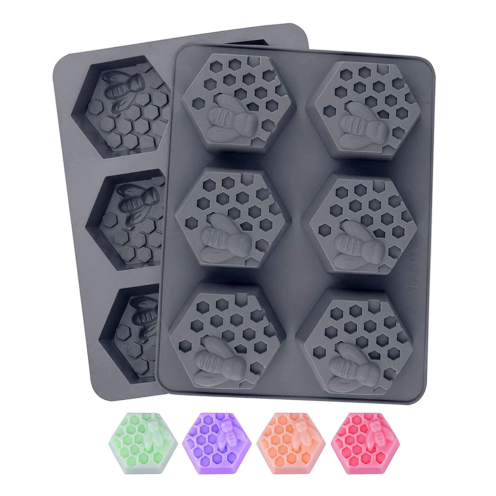 2 Pack 3D Bee Silicone Soap Molds, Hexagonal Honeycomb Silicone Molds for Homemade Soaps Candle Chocolate Jelly Cake Making
2 Pack 3D Bee Silicone Soap Molds, Hexagonal Honeycomb Silicone Molds for Homemade Soaps Candle Chocolate Jelly Cake Making