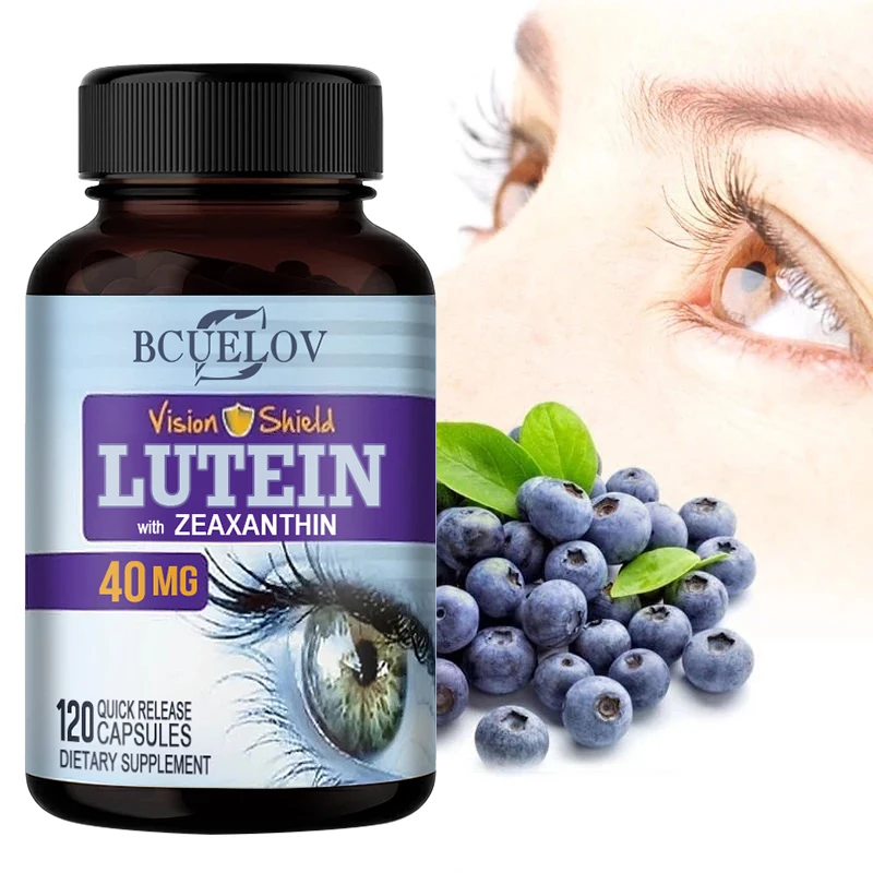 

High Potency Lutein Capsules - Relieve Eye Fatigue, Dry Eye & Vision Health, Prevent Blue Light, Prevent Myopia, Eye Health