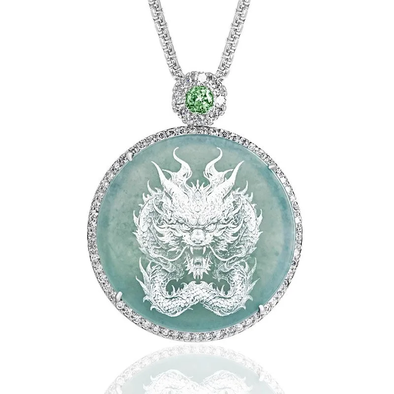 Натуральный Jadeite синяя вода тень резьба Дракон бренд ледяной стиль Мужские и женские модели
Натуральный Jadeite синяя вода тень резьба Дракон бренд ледяной стиль Мужские и женские модели