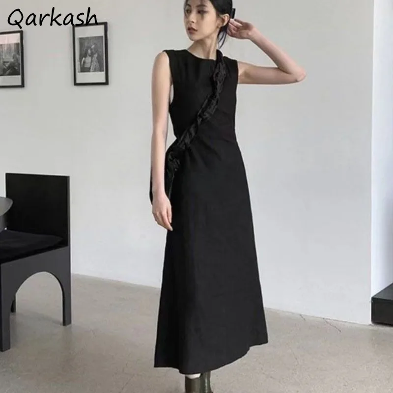 Backless Dresses for Women Cool Girls Summer Clothing Black Simple Design Hollow Out Holiday Vintage Sleeveless High Waist Niche
Backless Dresses for Women Cool Girls Summer Clothing Black Simple Design Hollow Out Holiday Vintage Sleeveless High Waist Niche