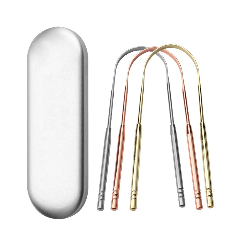 혀클리너 Stainless Tongue Scraper Metal Tongue Fresh Breath Cleaning Coated Toothbrush Oral Hygiene Tongue Scraper for Oral Hygiene
혀클리너 Stainless Tongue Scraper Metal Tongue Fresh Breath Cleaning Coated Toothbrush Oral Hygiene Tongue Scraper for Oral Hygiene